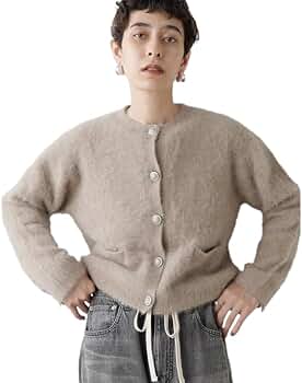Whim Gazette ウィムガゼット　カシミヤ混ファーニットジャケット Whim Gazette(ウィム ガゼット)のカシミヤ混ファーニット