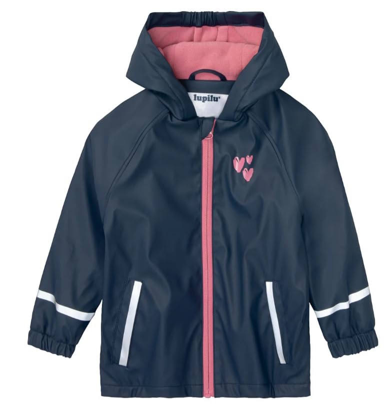 Lupilu Veste boueuse imperméable coupe-vent et imperméable à l'eau avec intérieur en polaire chaude