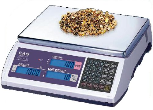 Cas Ec-60 Ec Series High Accuracy Counting Scale, 60Lb Capacity, 0.002Lb Readability #TOP7