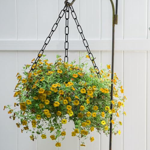 3 Feet Industrial Black Light Fixture Chain, Plant Hanging Chain, with Detachable Link, Maximum Load is 60 Pounds