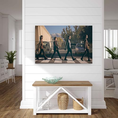 REOTTO Poster décoratif sur toile Dragons contre les Beatles – Impression d’art moderne pour chambre à coucher – 60 x 90 cm - Les Beatles, Paul McCartney, John Lennon, RIngo Starr, George Harrison REOTTO Poster décoratif sur toile Dragons contre les Beatles - Impression d'art moderne pour chambre à coucher - 60 x 90 cm – Image 5