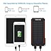 POWERADD Cargador Solar Portátil con 12000mAh, Batería Externa 2 Puertos de USB...