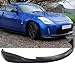 Front Bumper Lip Compatible with 2006-2009 Nissan Fairlady Z Z33 350Z,JDM KS Style Black Air Dam Chin Diffuser Finisher Underspoiler Add On by IKON MOTORSPORTS, 2007 2008