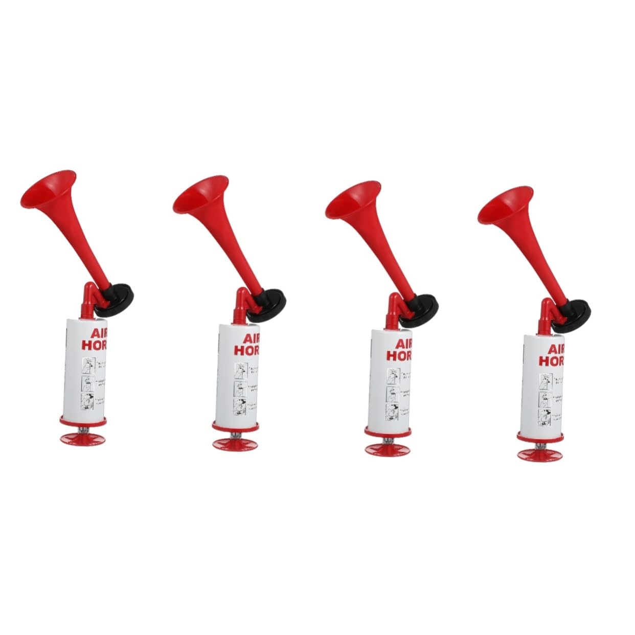 UPKOCH 4 Pz Clacson Manuale Pompa del Clacson Ad Compressa Corno di Laurea Tromba D' Corno della Festa di Calcio Corno di Applauso Oggetti di Scena Tifo Plastica