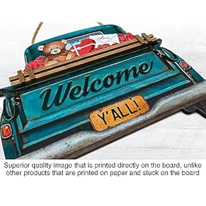 Interchangeablewelcomesignforfrontdoorbluefarmhousetruckdecorhangingsignwith11interchangeableseasonalandholidaydecorsigns12x14inbluefarmhousetruck  Urban Country Home Decor Interchangeable welcome sign for front door blue farmhouse truck decor hanging sign with 11 interchangeable seasonal and holiday decor signs 12×14 in blue farmhouse truck  urban country home decor