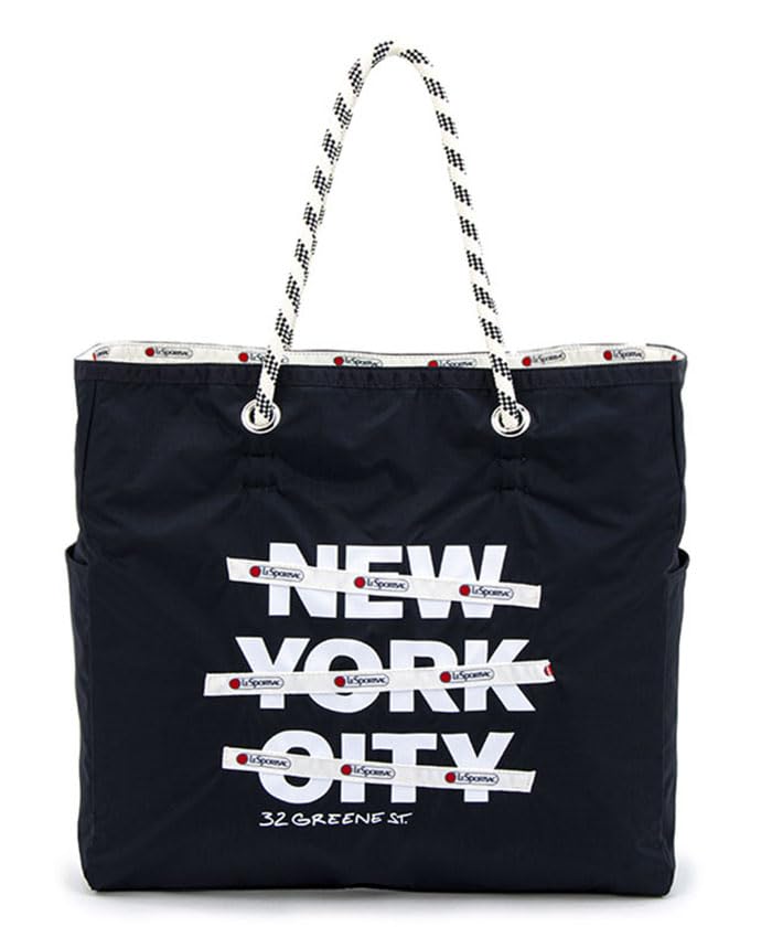 LeSportsac Large 2 Way Tote Bag 1113, 2-Way Deep Sea Blue Soho