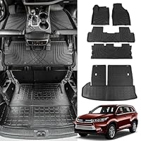 Thinzyou Floor Mats Compatible With 2014-2019 Toyota Highlander Trunk Mat Trunk