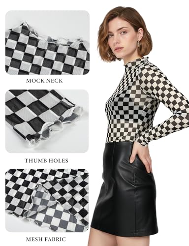 Image of Buauty Sheer Tops for Women,Mesh Fishnet Tops Plus Size,Stylish and Sensational Mesh Blouses for Fashion-Forward Ladies