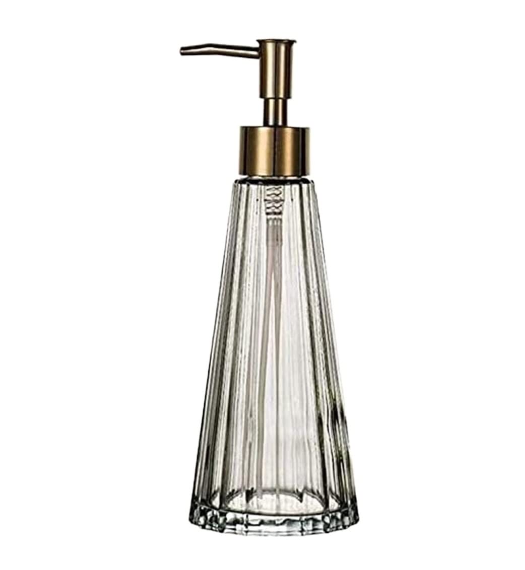 Dispenser di Sapone per lozione, flacone di Sapone in Vetro per Cucina, Dispenser di Sapone per Bagno, Dispenser di Sapone Liquido Ricaricabile, Dispenser di Sapone per Bagno