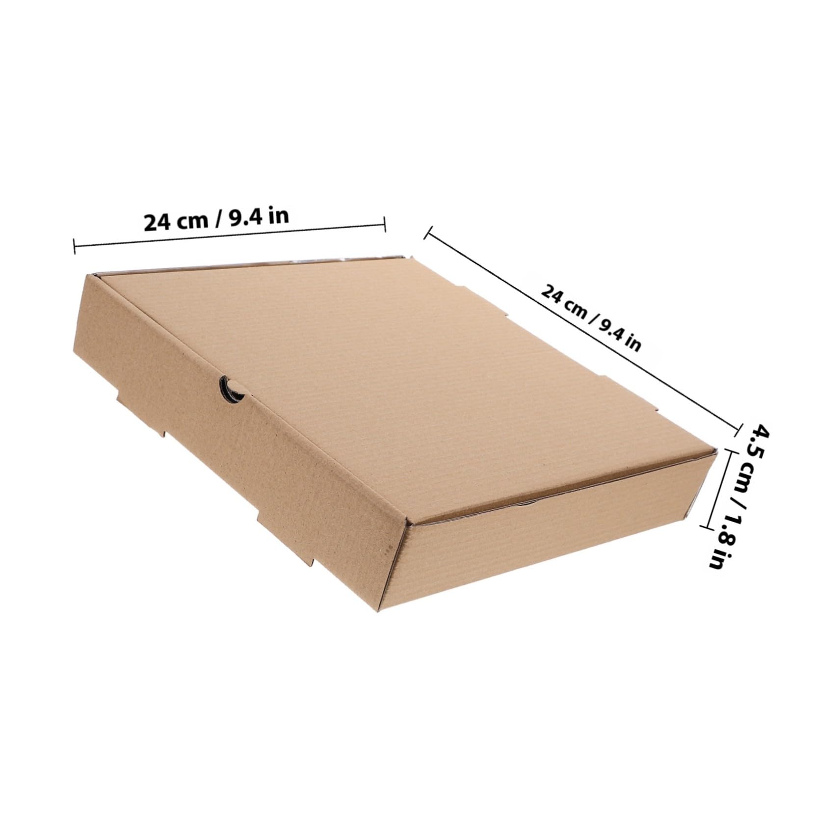 10 piezas Caja para Pizza de Cartón Grueso de Unidades Contenedor Seguro para Comida para Restaurantes Pedidos para Llevar y Fiestas Diseño Compacto y Ligero