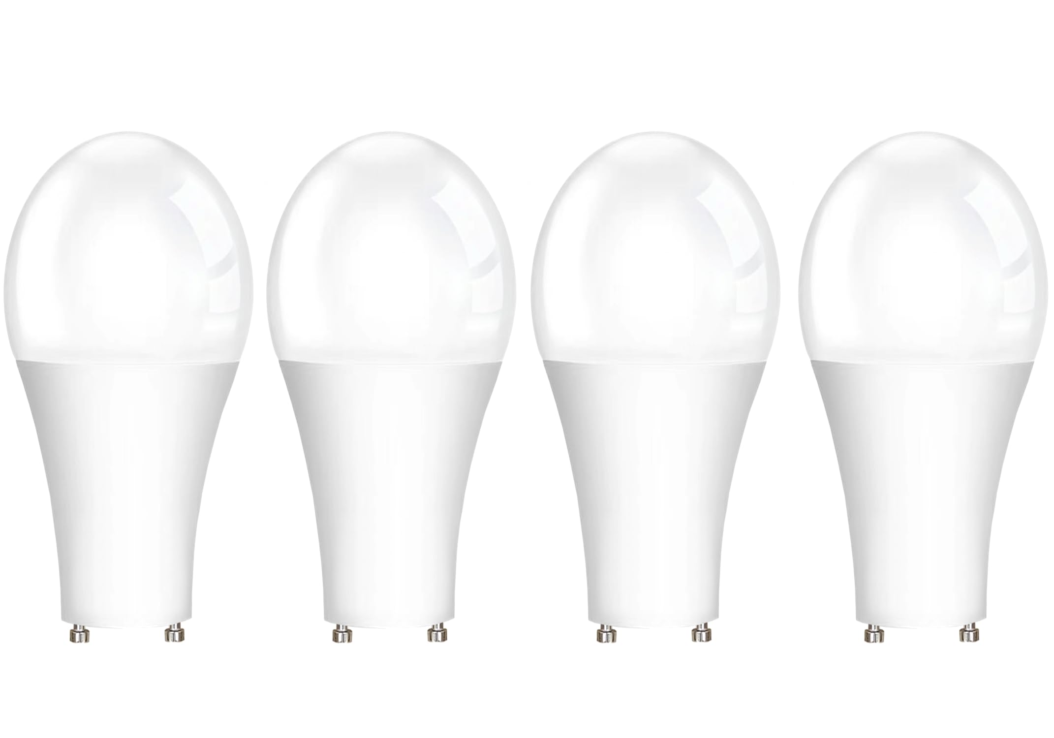 4-Pack GU24 LED Light Bulbs 9W (75 Watt Equivalent), 1100 Lumens 4000K Cool White, Twist and Lock Base, Replacement for CFL 2-Pin Fluorescent Bulbs，Non-Dimmable