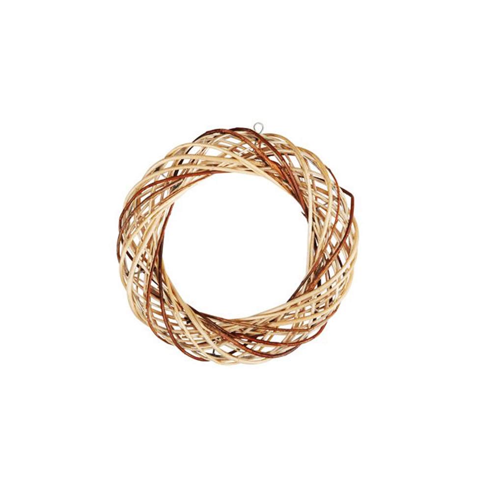 Floristrywarehouse Light Willow Vostok Natural Willow Wreath Base Two Tone 30Cm/12 Inches
