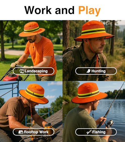 Image of GearTOP Safari Hat for Men Sun Hats for Women UV Protection UPF 50+ Fishing, Gardening, Hiking Hat (22-23 1 /2 inch)