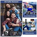 4K Video Camera Camcorder Ultra 44MP Vlogging Camera for YouTube 18X Digital Zoom Camcorder 3.0" IPS Screen IR Night Vision with External Mic, Controller, 2 Batteries and 32G SD Card - Image 4