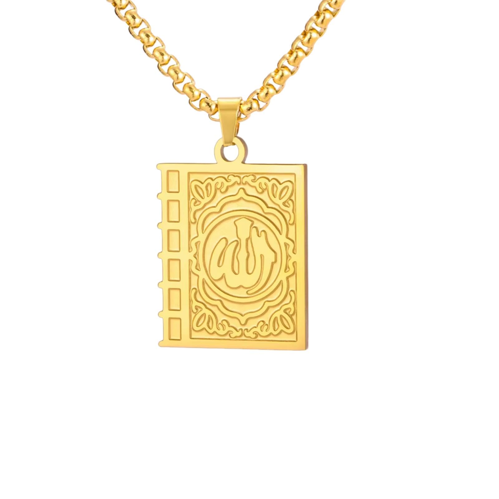 Collier symbole d'Allah amulette protectrice contre les soucis