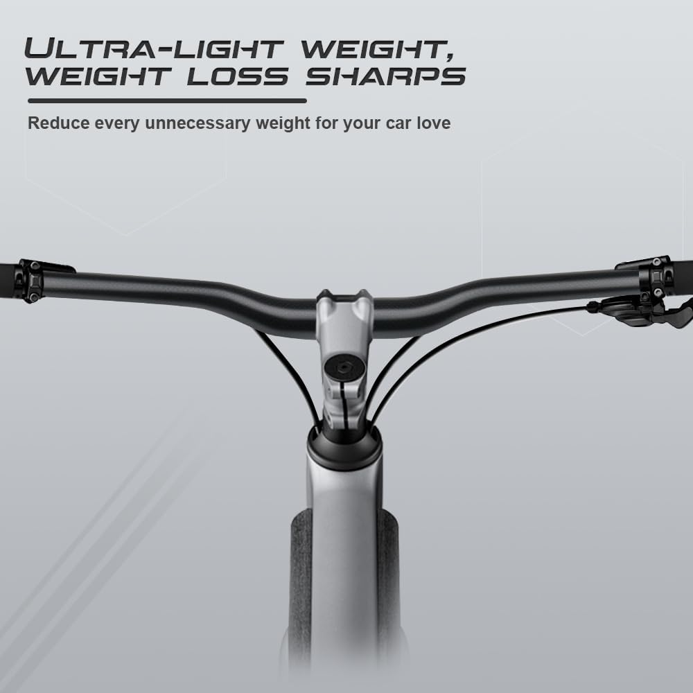mtb handlebar carbon riser carbon mtb handlebar 31.8 * 760mm 3K matte carbon fiber mountain bike handlebar carbon fiber scooter bars bicycle mtb riser bar