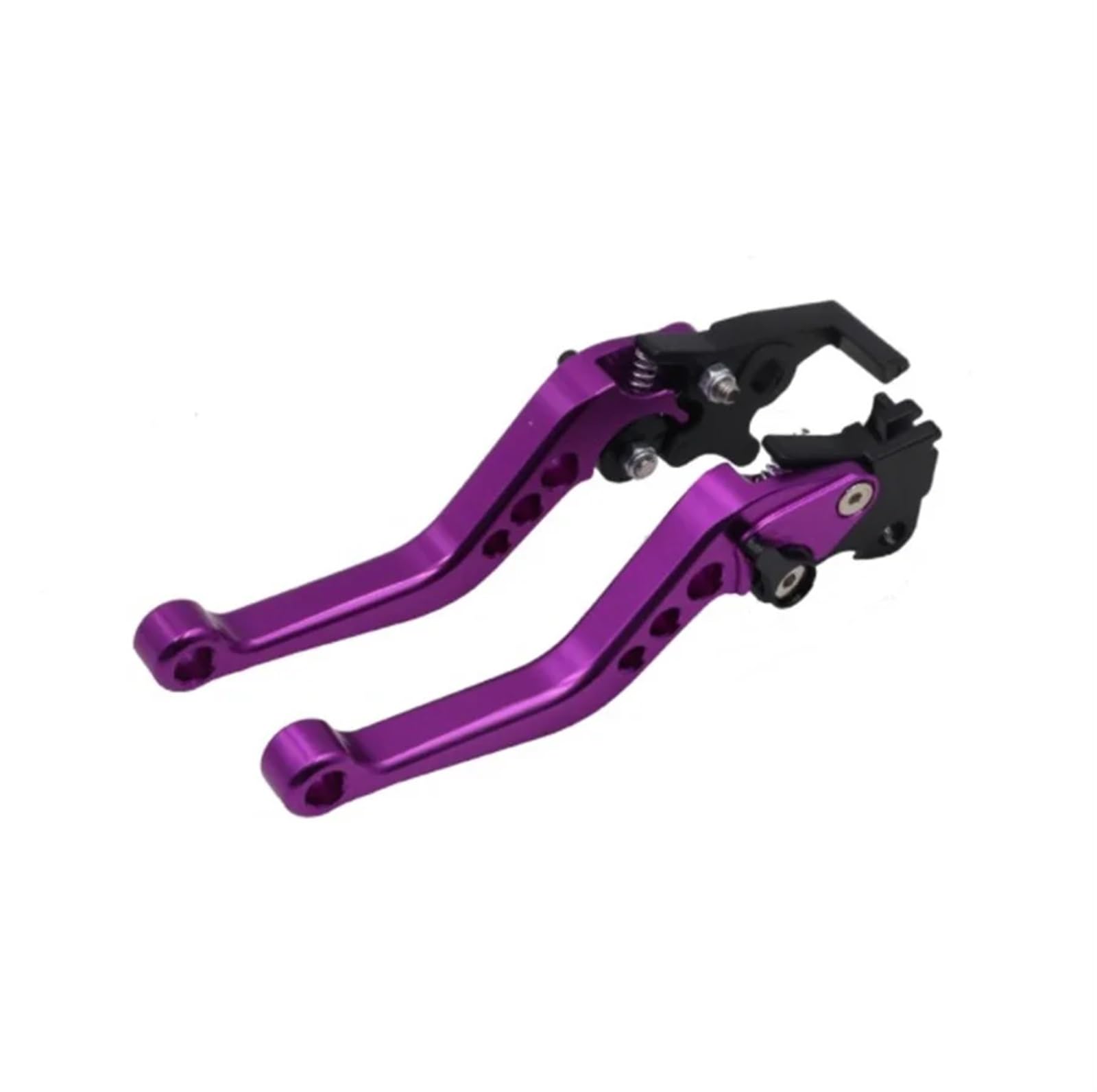 Hgatsfgd Purple Handle Motorbike Cnc Alloy Clutch Drum Brake Lever Handle Adjustable Modification Universal Fit For Honda Fit Yamaha Brake Handle Motorbike Brake Levers(Purple)
