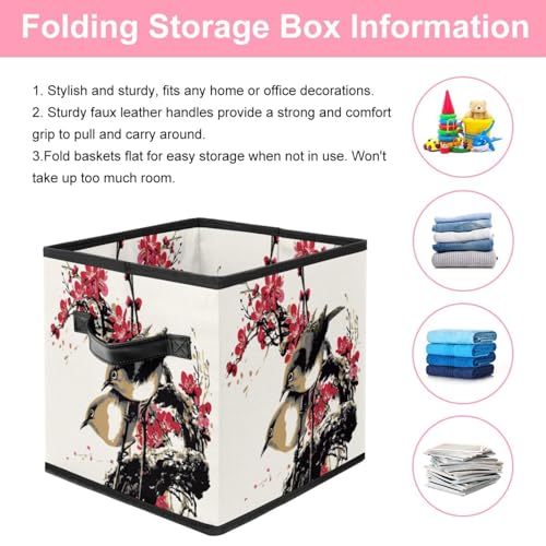 Panier de rangement oiseaux chinois pour une maison douce et ordonnée