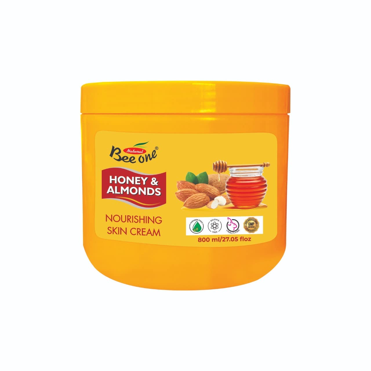 BEE ONE ALMOND MASSAGE CREAM 800 ML For Skin Brightening and Fairness