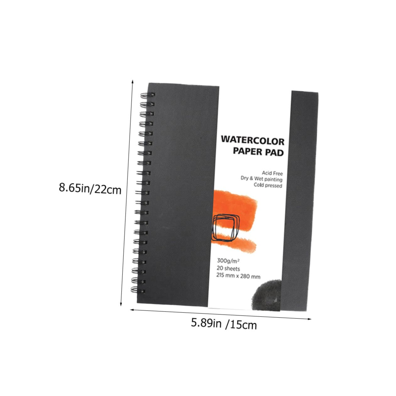 Carnet de Croquis Artistique Noir 2pcs à Couverture Rigide