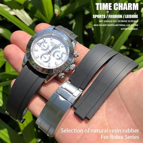 Bracelet montre caoutchouc pour Rolex Deepsea finition premium - 2