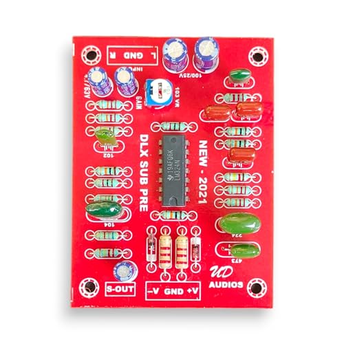Image of Ultra Digital DLX SUB PRE Board 20V to 45V Dual Supply,SUBWOOFER GAIN Adjustable Preset, inbuilt Low Pass Filter 25hz to 180hz Uesd in Original Texas IC