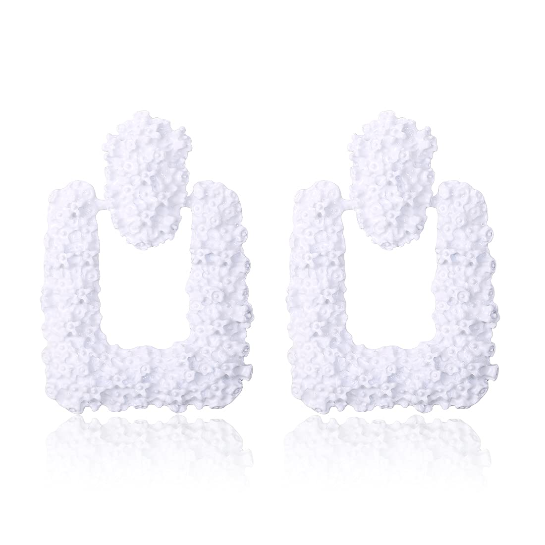 KELMALLRhinestone Rectangle Dangle Earrings for Women Sparkly Crystal Geometric Drop Statement Earrings KELMALL COLLECTION