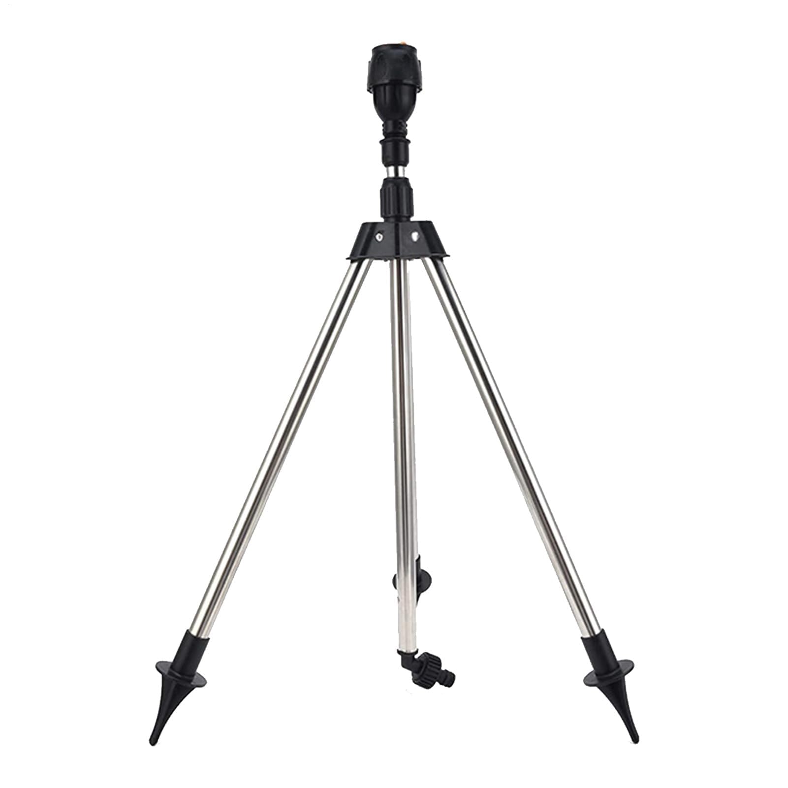 Stativregner 64-94 cm, 360° höhenverstellbar, Rasensprenger, automatische Drehung Gartenbewässerungssystem, große Reichweite für effiziente Bewässerung