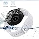 Armband Kompatibel mit Samsung Galaxy Watch 46mm, Galaxy Watch 3 45mm, Gear S3 Frontier/Classic, 22mm Weiche Silikon Ersatz Uhrenarmbänder für Huawei GT 2 46mm (Weiß)