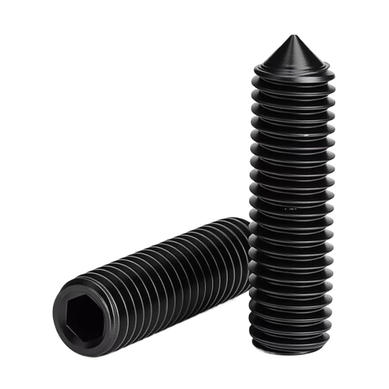 Vis sans tête BTR pointe conique inox 304 noir M3-M12 assortiment (50,M10 x 1.5 x 40mm)
