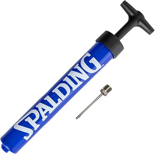 Miniatura 8 de Spalding Sports Ball Pump Kit | Ideal for Basketball, Volleyball, Football, Soccer Ball & Rugby Ball | Complete Hand Pump Kit with Needles Doble