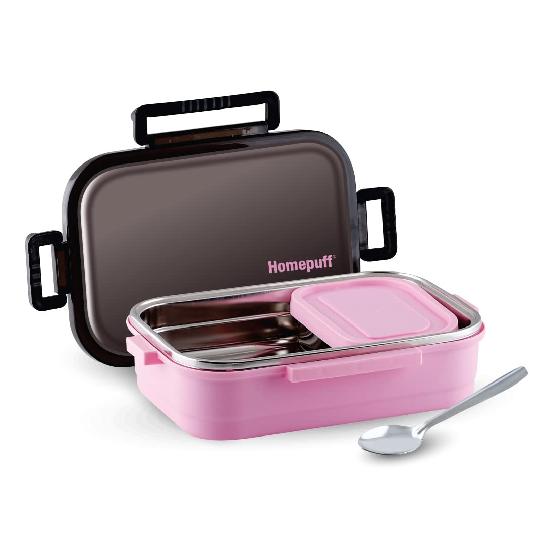 Buy Home Puff Stainless Steel Lunch Box for Kids, Steel Tiffin box for