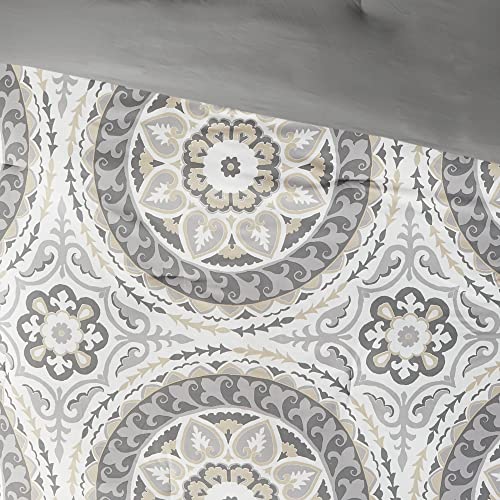 Madison Park MPE10-153 Essentials Serenity Bed In A Bag Comforter Set, Medallion Damask Design thumb #9