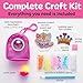 Creativity for Kids Bubble Gems Backpack Keychain: Kitty Princess, Mini Diamond Painting Kits for Kids, Arts and Crafts for Kids, Easter Basket Stuffers & Princess Toys for Girls (Ages 6+)