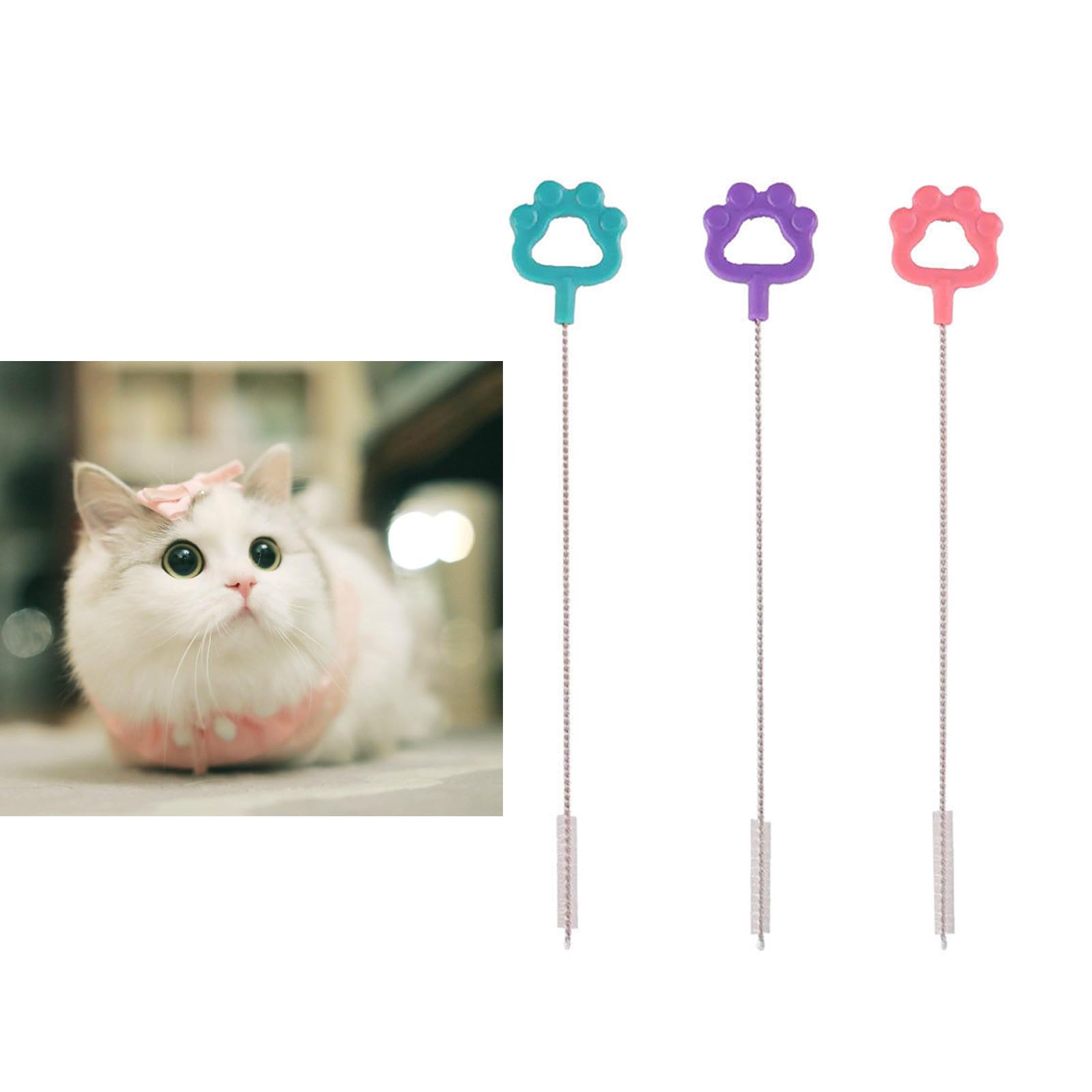 Drinking Straw Brush Nylon for Stainless Steel Drink Straws Heavy Duty Brushes for Washing Glass Straws