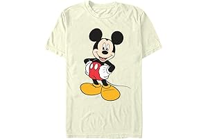 Disney Men's Classic Mickey Mouse Full Size Graphic Short Sleeve T-Shirt