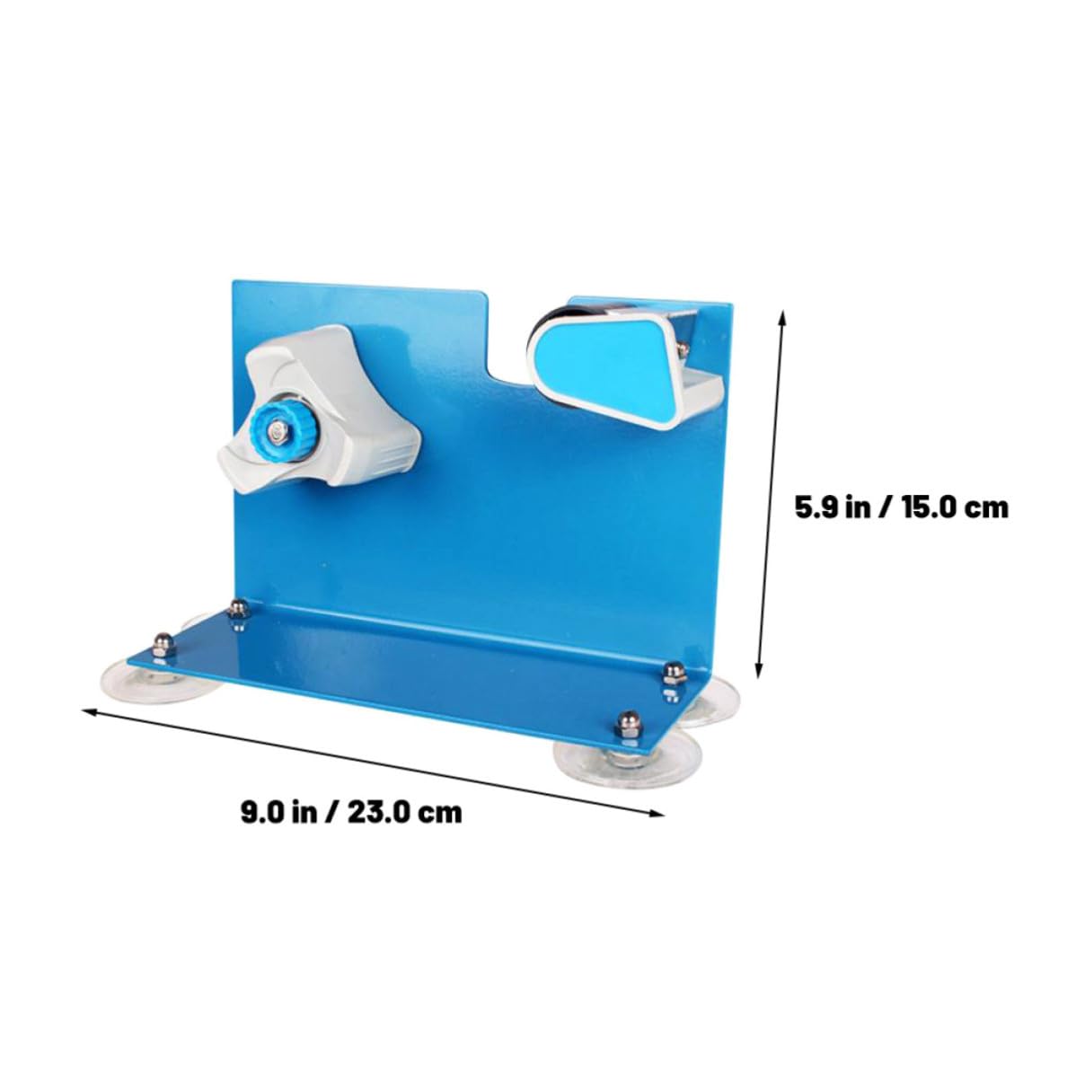 Dispenser di Nastro Adesivo in Ferro e Plastico Design Creativo da Tavolo Taglierina Pratica per Imballaggio Efficiente