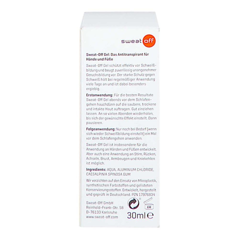 Sweat-off Antitranspirant Gel 30 ml