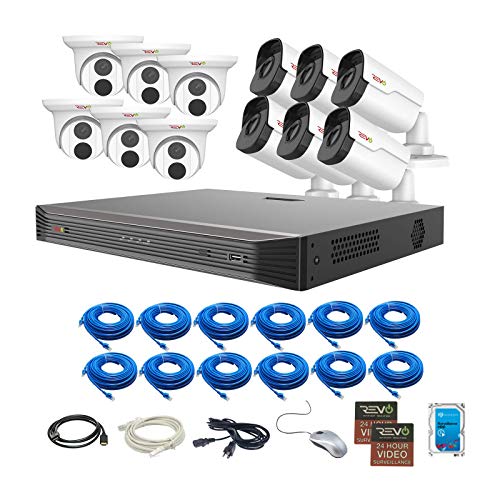 Best Deal REVO America Ultra 4TB HDD 12 Cameras 16 CH IP Video Surveillance System, Black/White (RU162T6IB6I-4T) 50% Off Discount REVO America Ultra 4TB HDD 12 Cameras 16 CH IP Video Surveillance System, Black/White (RU162T6IB6I-4T)