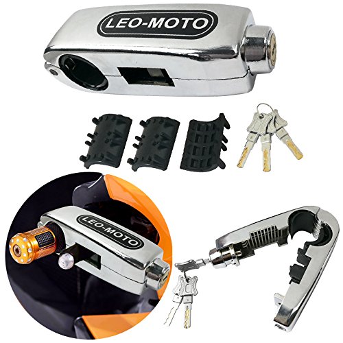 FD-MOTO Bloqueo de Seguridad de Motocicleta del Manillar Bloqueo de Palanca de Freno de Aleaciã³n de Aluminio Astilla