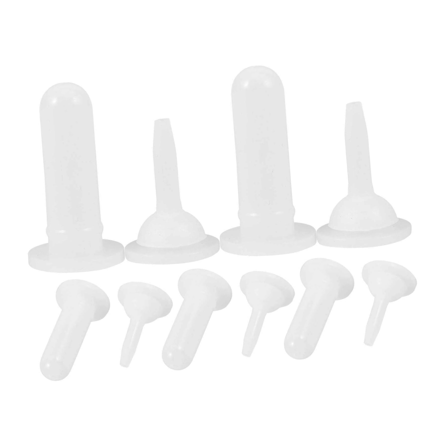 Totority 10Pcs Pet Dog Feeding Nipples Replacement Nipple Accessories for Pet Milk Bottles Suitable for Puppies and Kittens Includes Tapered and Wide Nipples