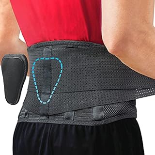 Back Brace by Sparthos - Immediate Relief from Back Pain, Herniated Disc, Sciatica, Scoliosis and more! - Breathable Mesh Design with Lumbar Pad - Adjustable Support Straps- Lower Back Belt -Size Med