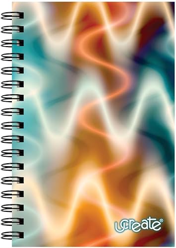 Miniatura 7 de UCreate Cuaderno de bocetos encuadernado en disco pesado 9 x 12 pulgadas color plateado 50 hojas