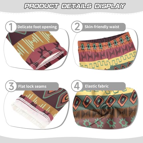 Toddler Girls Leggings Printed Yoga Pants Leggings Bohemia Stripe for Kids3