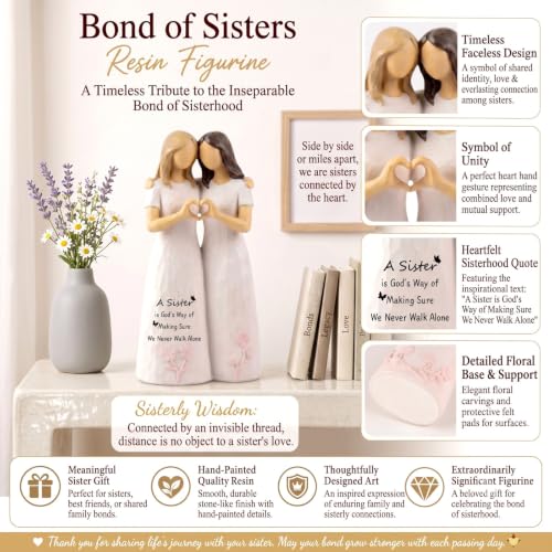 Sisters Gifts from Sister, Sister Birthday Gifts - Image 4
