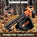 AIVOLT Cordless Leaf Vacuum Blower Mulcher with Battery and Charger, 2pcs 4.0Ah Battery Powered Leaf Vacuum with 40L Bag, 160MPH Air Speed, Turbo Mode, Suitable for Lawn Care Yard Cleaning