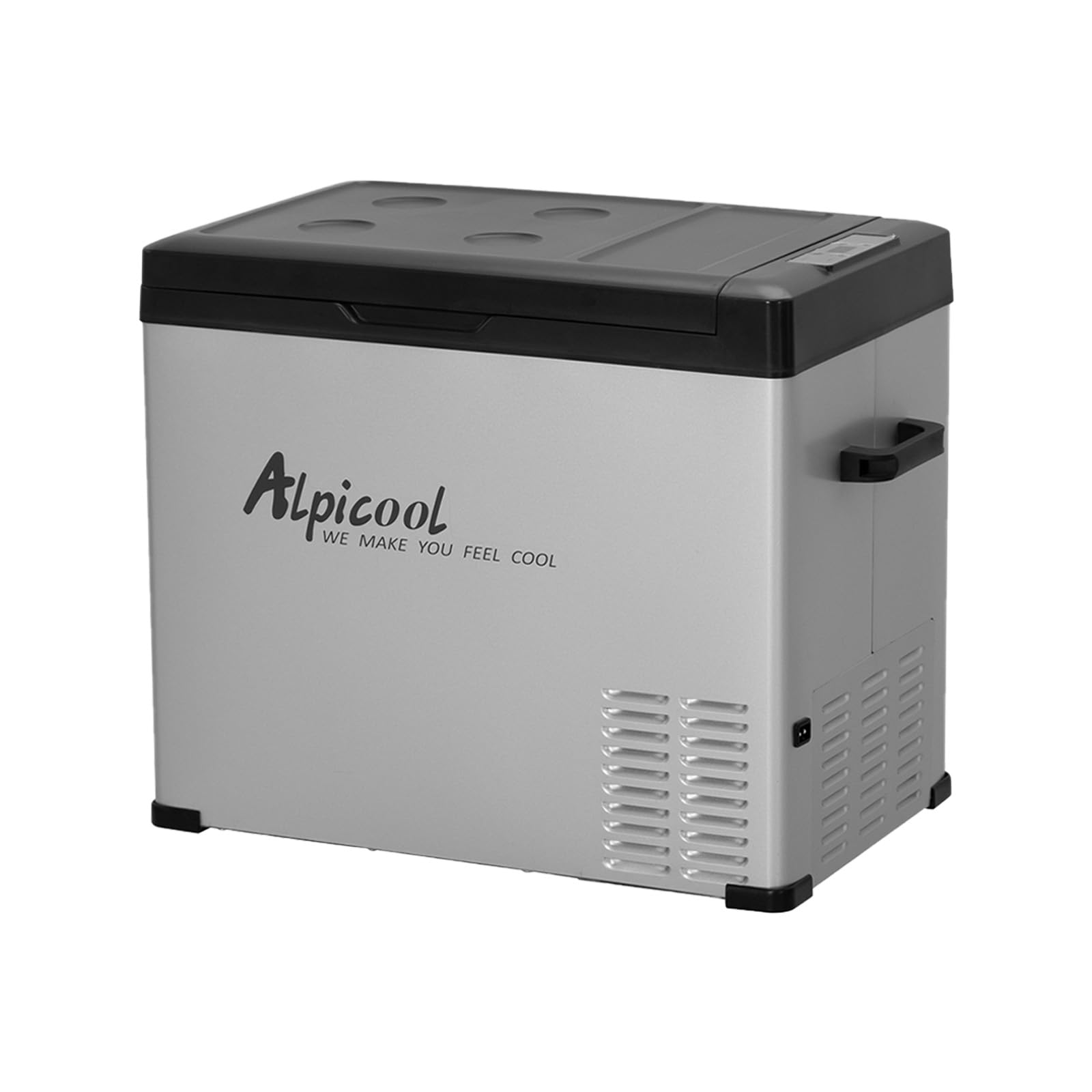 Alpicool C50 Portable Refrigerator 53 Quart(50 Liter) 12 Volt Car Freezer for Vehicle, Truck, RV, Boat, Mini Fridge Freezer for Travel, Outdoor, Home -12/24V DC and 110-240V AC (Black and Silver)