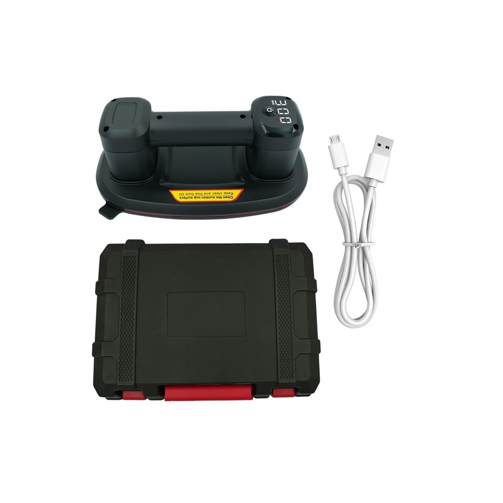 Ventosas, Ventosa De Adsorción Al Vacío 300 Kg. Succionadora Potencia Doble Motor P9. Forma Ovalada. Carga Por USB. Mueve Azulejos, Granito, Etc