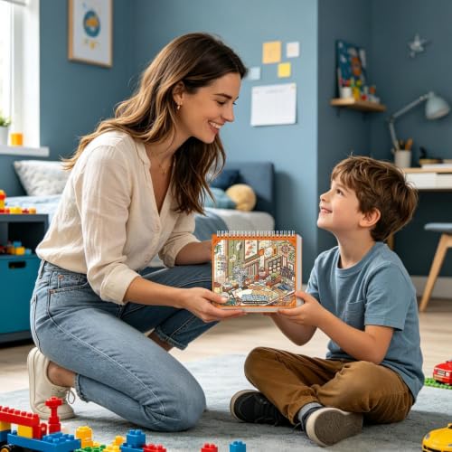 Mini escenas álbum de pegatinas 10 sets con ilusión 3D hogar 3