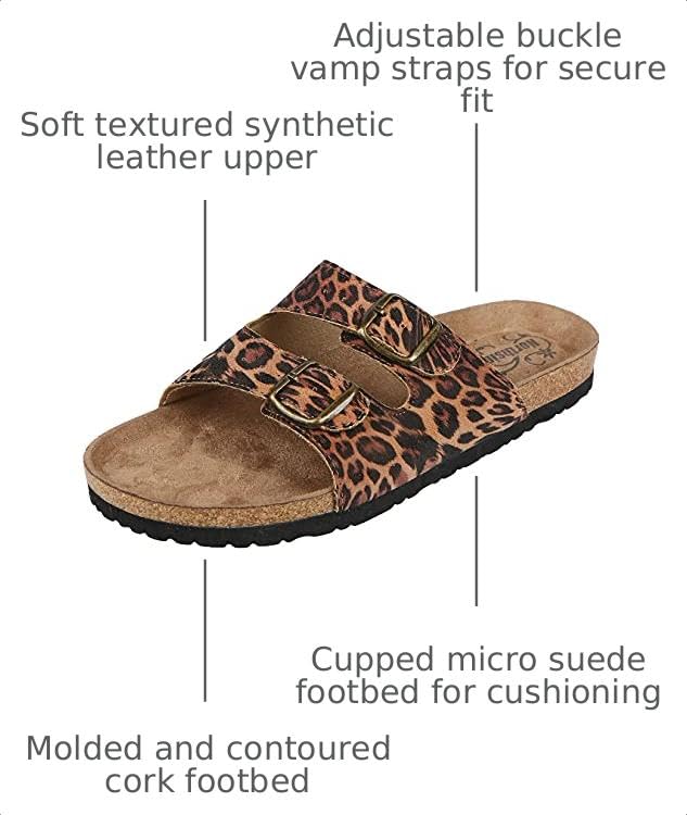 Image of Northside Womens Mariani Leather Strap Cork Sandal